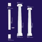 Columnas romanas decorativas del poliuretano encendidas casandose la decoración casera de la pilastra